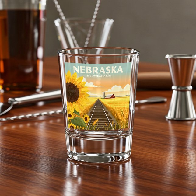 Vaso De Chupito Vintage Nebraska (Subido por el creador)