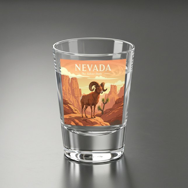 Vaso De Chupito Vintage Nevada (Subido por el creador)