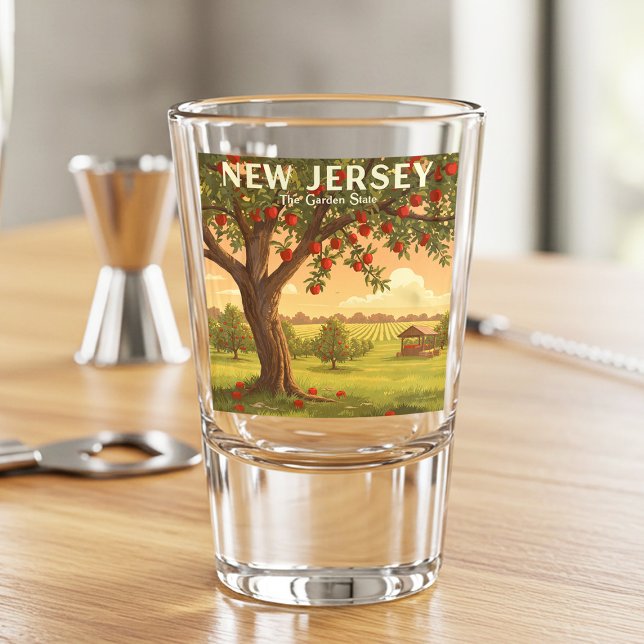 Vaso De Chupito Vintage New Jersey (Subido por el creador)