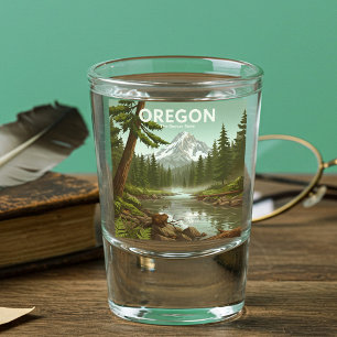 Vaso De Chupito Vintage Oregon