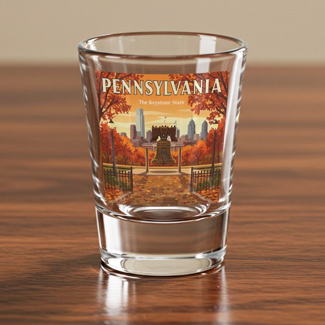 Vaso De Chupito Vintage Pennsylvania (Subido por el creador)