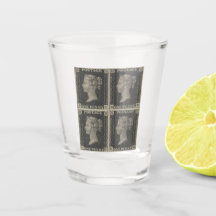Vaso de chupito Vintage Penny Black