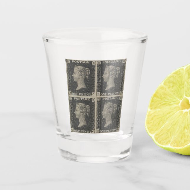 Vaso De Chupito Vintage Penny Black Shot Glass (Anverso)