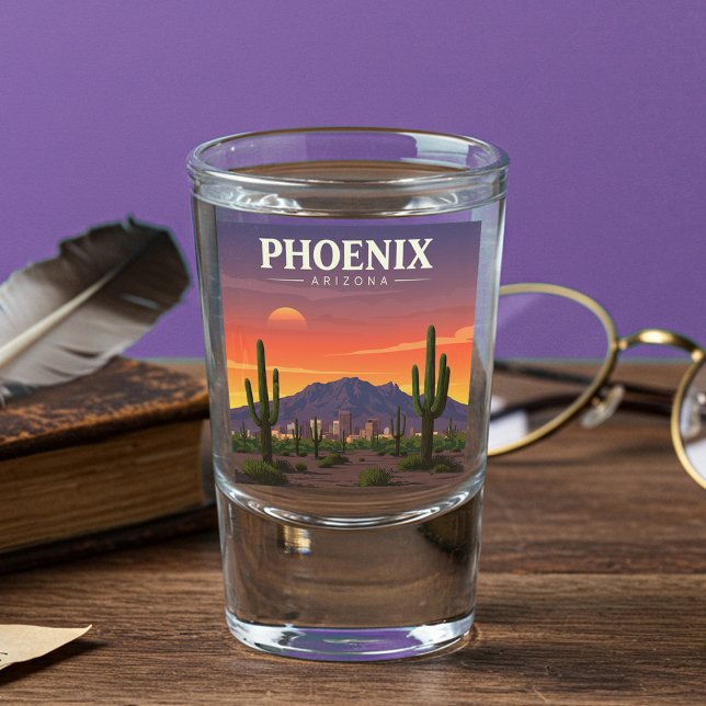Vaso De Chupito Vintage Phoenix Arizona (Subido por el creador)