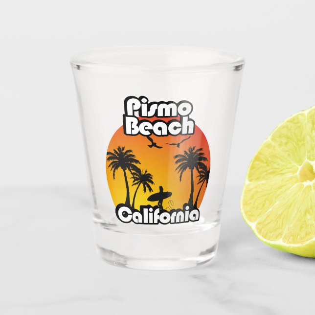 Vaso De Chupito Vintage Pismo Beach California (Anverso)