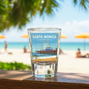 Vaso De Chupito Vintage Santa Monica California