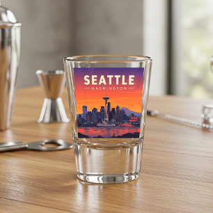 Vaso De Chupito Vintage Seattle Washington
