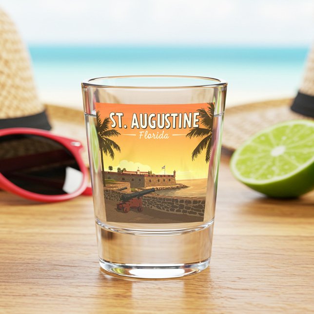Vaso De Chupito Vintage St. Augustine Florida (Subido por el creador)