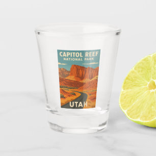 Vaso De Chupito Vintage Travel Capitol Reef Parque Nacional Utah