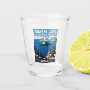 Vaso De Chupito Vintage Travel Crater Lake National Park Oregon