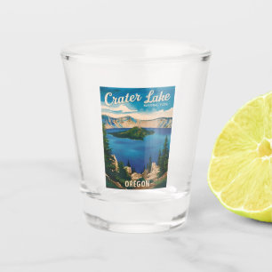 Vaso De Chupito Vintage Travel Crater Lake National Park Oregon