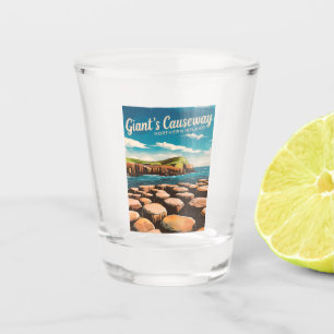 Vaso De Chupito Vintage Travel Giant's Causeway Irlanda del Norte