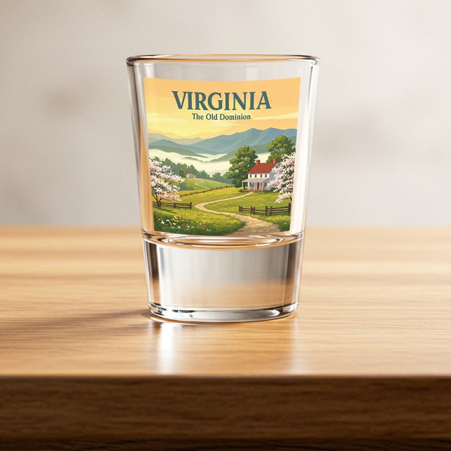Vaso De Chupito Vintage Virginia (Subido por el creador)