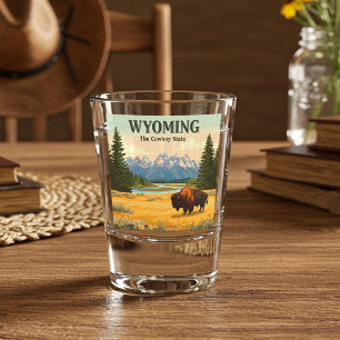 Vaso De Chupito Vintage Wyoming