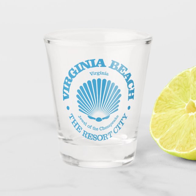 Vaso De Chupito Virginia Beach (concha de mar) (Anverso)