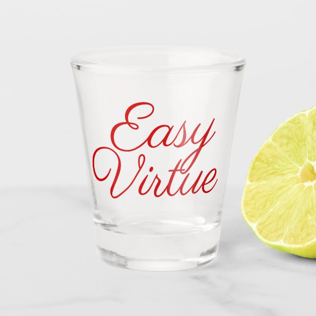 Vaso De Chupito Virtud fácil (Anverso)