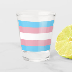 Vaso De Chupito Visibilidad de la bandera del orgullo transgénero