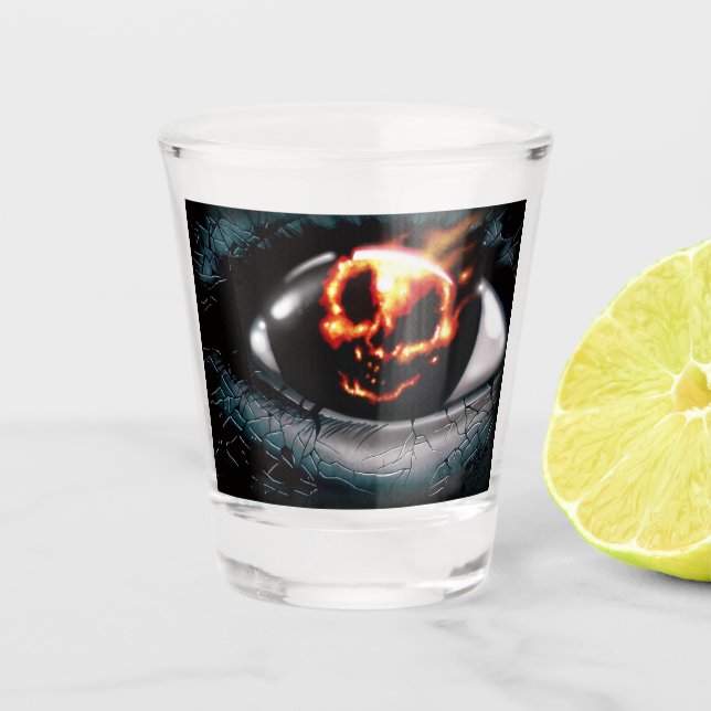 Vaso De Chupito "Visión de Fuego" (Anverso)