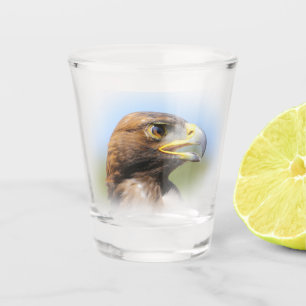 Vaso De Chupito Visión de una bella joven águila dorada
