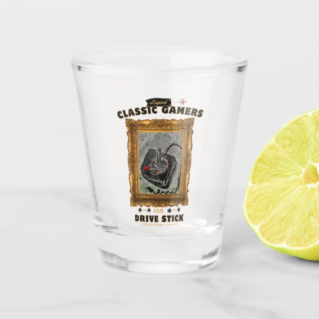 Vaso De Chupito Visión Groovy de los jugadores clásicos (Anverso)