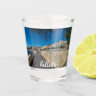 Vaso De Chupito Vista de la muralla y el puerto de La Valeta