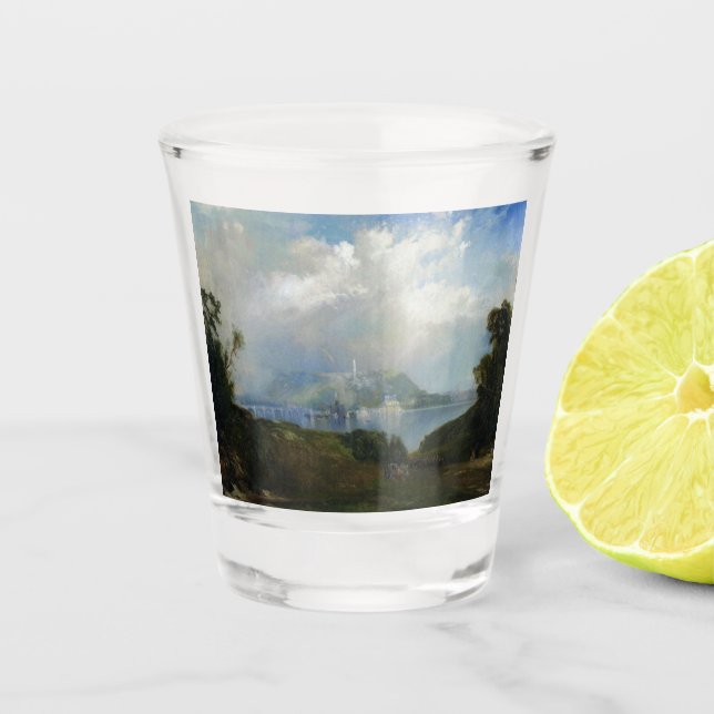 Vaso De Chupito Vista de las obras de agua de Fairmount (Filadelfi (Anverso)