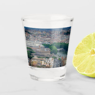 Vaso De Chupito Vista del centro histórico de Roma desde arriba