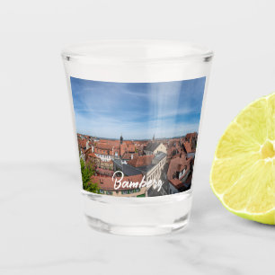 Vaso De Chupito Vista panorámica del casco antiguo desde arriba en
