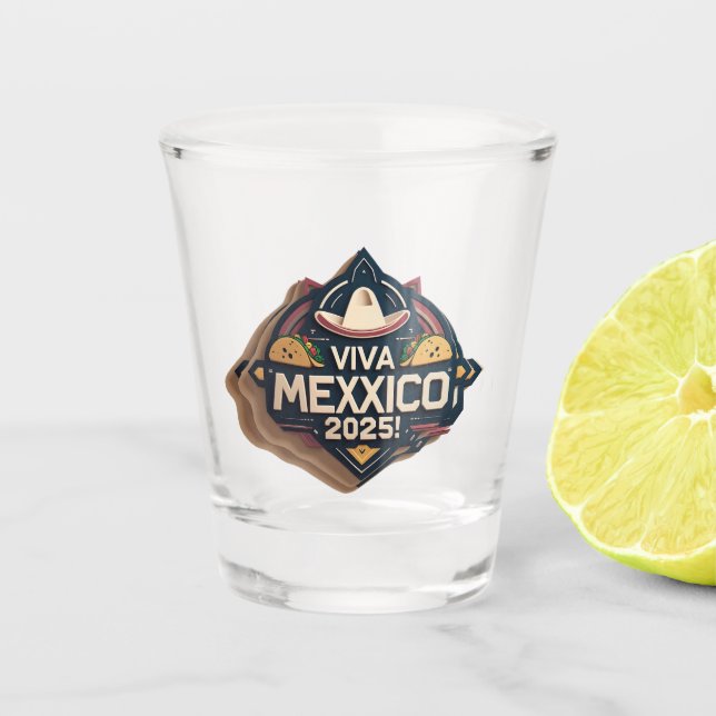 Vaso De Chupito Viva México (Anverso)
