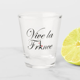 Vaso De Chupito Vive la Francia - Larga vida a Francia