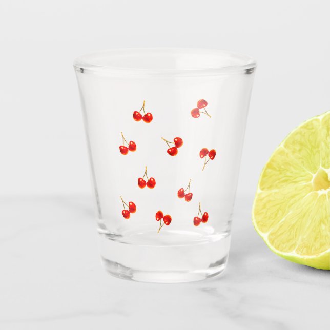 Vaso De Chupito Vivid Red Cherry (Anverso)