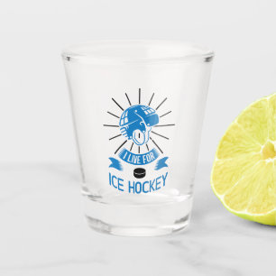 Vaso De Chupito Vivo Para El Hockey Sobre Hielo