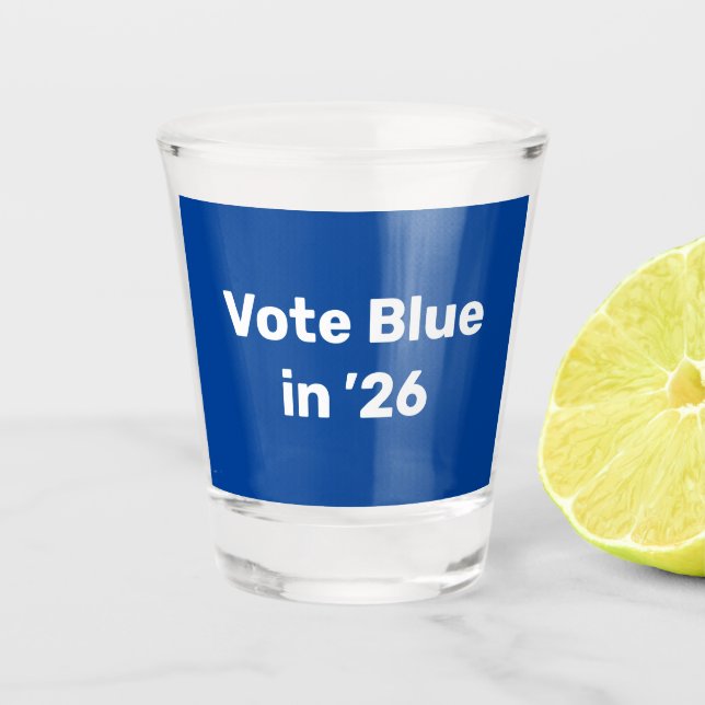 Vaso De Chupito Voto azul en 2026 (Anverso)