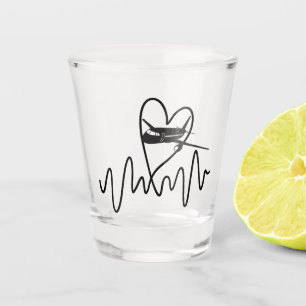 Vaso De Chupito Vuelo de latido de latido del piloto del avión