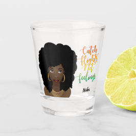 Vaso De Chupito Vuelos de captura sin sentimientos, mujer negra