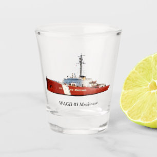 Vaso de chupito WAGB 83 Mackinaw rojo