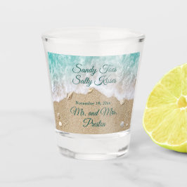 Vaso De Chupito Waves de playa Toes Sandy Glass Shot