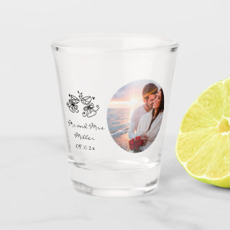 Vaso De Chupito Wedding Photo whimsical Shot Glass Favor