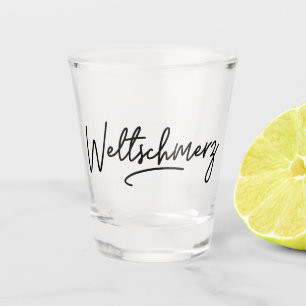 Vaso De Chupito Weltschmerz, Palabra alemana, World Weariness, Ale