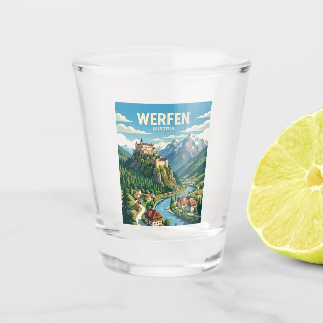 Vaso De Chupito Werfen Austria (Anverso)