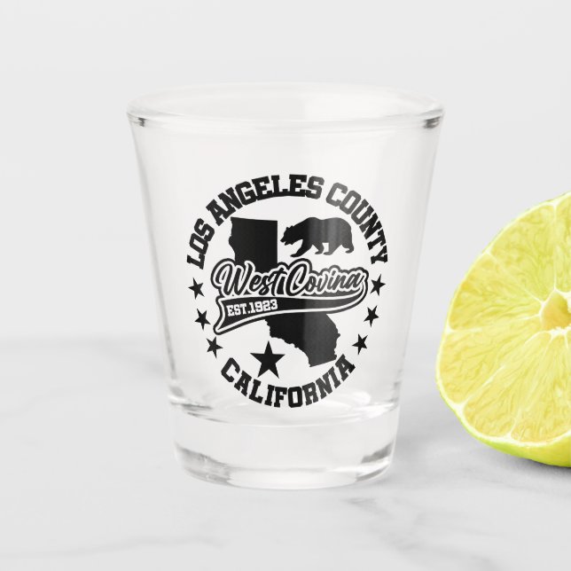 Vaso De Chupito West Covina, California (Anverso)