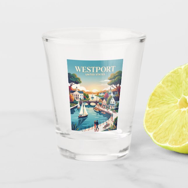 Vaso De Chupito Westport Connecticut (Anverso)
