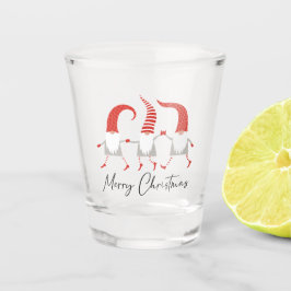 Vaso De Chupito Whimsical Gnomes Feliz Navidad