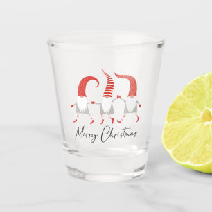 Vaso De Chupito Whimsical Gnomes Feliz Navidad