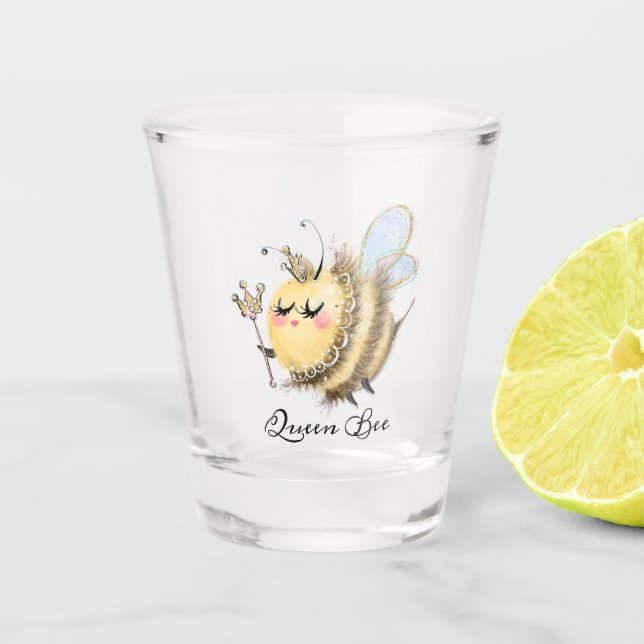 Vaso De Chupito Whimsical Queen Aee con corona y varita (Anverso)