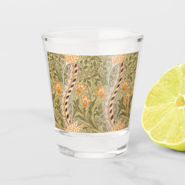 Vaso De Chupito William Morris Daffodil Garden Flor Classic Bota (Anverso)