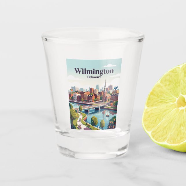 Vaso De Chupito Wilmington, Delaware, EE. UU. (Anverso)