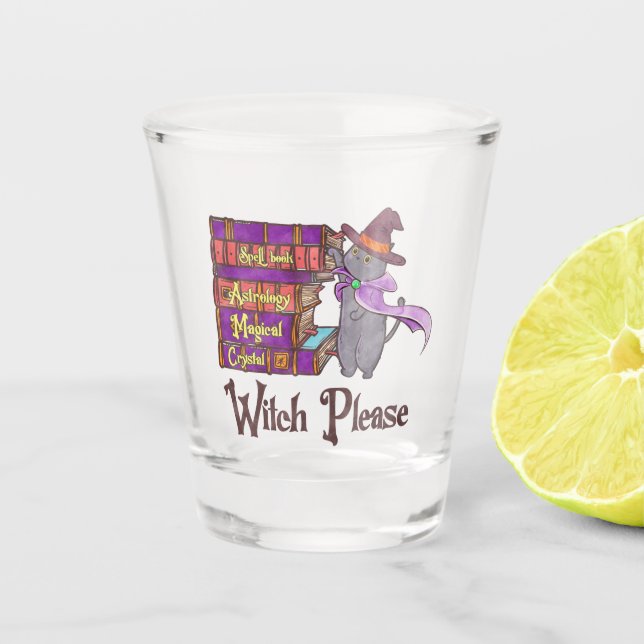 Vaso De Chupito Witch Please - Witch Black Cat (Anverso)