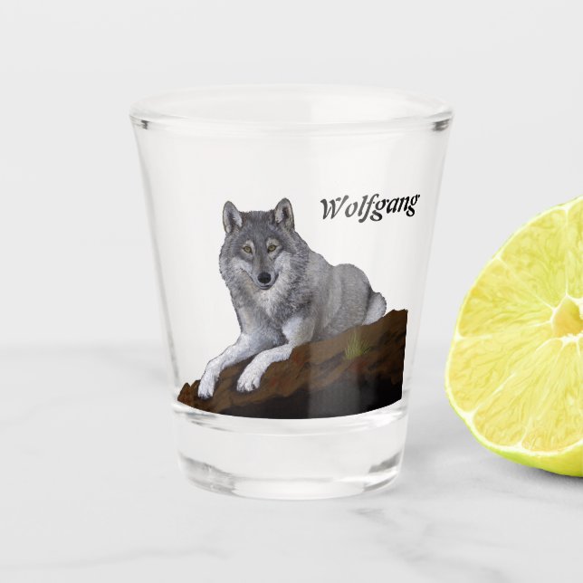 Vaso De Chupito Wolf (Anverso)