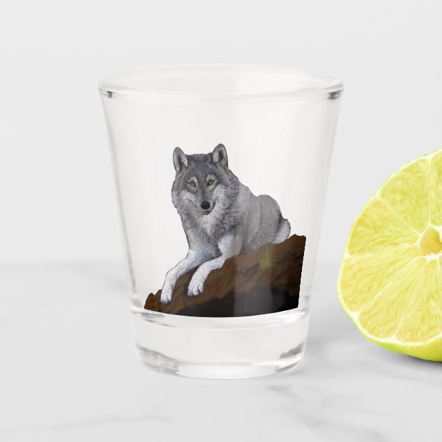 Vaso De Chupito Wolf (Anverso)